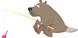 Beaver Fishing Clip Art